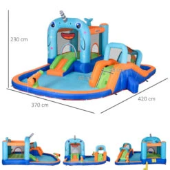 Outsunny Bouncy Castle With Paddling Pool And Sprinkler - Narwhals 13 Outsunny Bouncy Castle With Paddling Pool And Sprinkler - Narwhals -Home Furnishing Serie Shop uCia12185b972e33d jpg