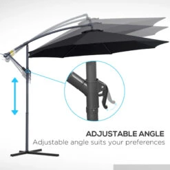 Outsunny Cantilever Banana Parasol 3m - Black 17 Outsunny Cantilever Banana Parasol 3m - Black -Home Furnishing Serie Shop uZh88c182a12c6128 jpg