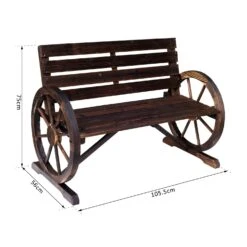 Outsunny Garden Bench - Brown 10 Outsunny Garden Bench - Brown -Home Furnishing Serie Shop uk50f717dc378a2cb 90fb2696 da68 4c6a b478 1cf5278a2718