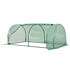 Outsunny Tunnel Greenhouse Green Grow House Steel Frame Garden Outdoor 200 X 100 X 80cm