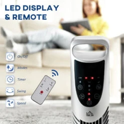 HOMCOM Tower Fan 3 Speed 91.5cm - Silver -Home Furnishing Serie Shop wGxa0918017bcbe77 jpg