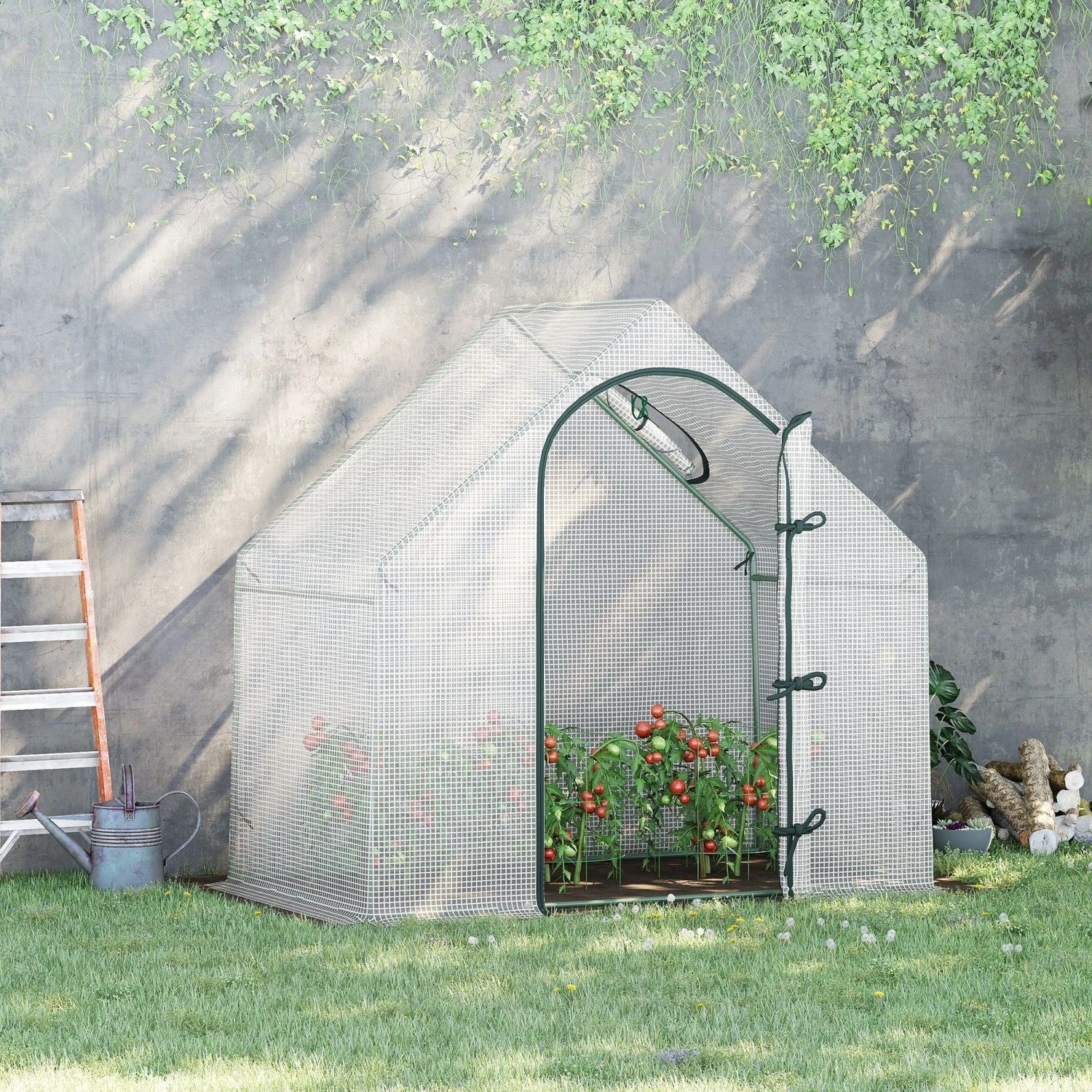 Outsunny Walk-In Portable Greenhouse 2 Outsunny Walk-In Portable Greenhouse - Image 2