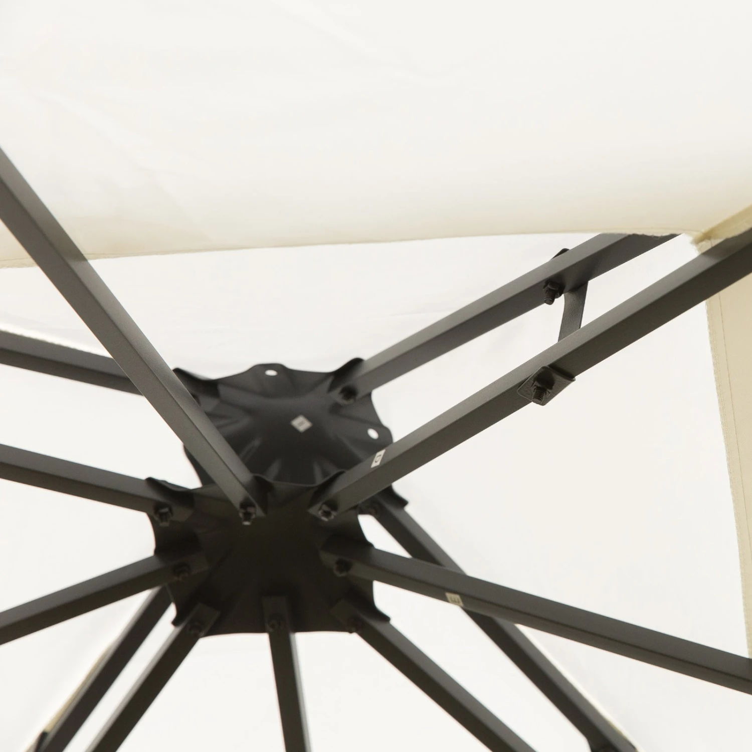 OutSunny 3x3 Garden Gazebo - Cream 7 OutSunny 3x3 Garden Gazebo - Cream - Image 7