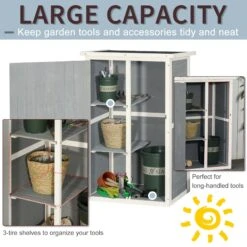 Outsunny Garden Storage Shed - Grey 11 Outsunny Garden Storage Shed - Grey -Home Furnishing Serie Shop xQq8a517dc56701a4 7e433099 85bc 4245 a09f b7d111e4a994
