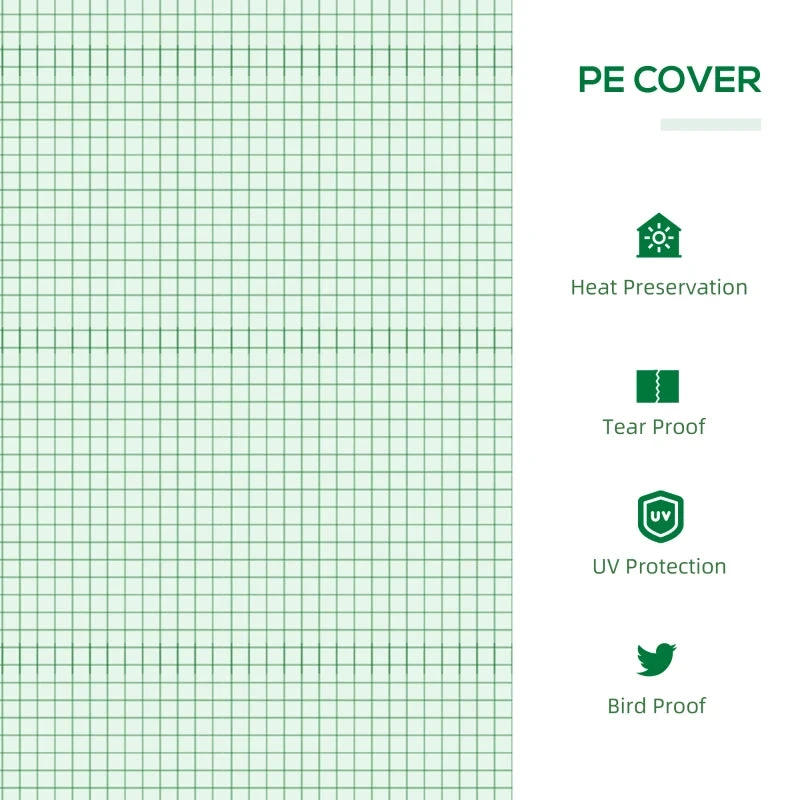 Outsunny Mini Greenhouse 119 X 60 X 60 Cm - Green 4 Outsunny Mini Greenhouse 119 X 60 X 60 Cm - Green - Image 4