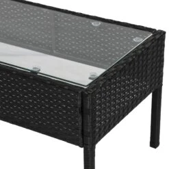 Outsunny 4 Pieces Outdoor PE Rattan Corner Sofa With Cushions - Black 21 Outsunny 4 Pieces Outdoor PE Rattan Corner Sofa With Cushions - Black -Home Furnishing Serie Shop zNXccd17dc140fcbd